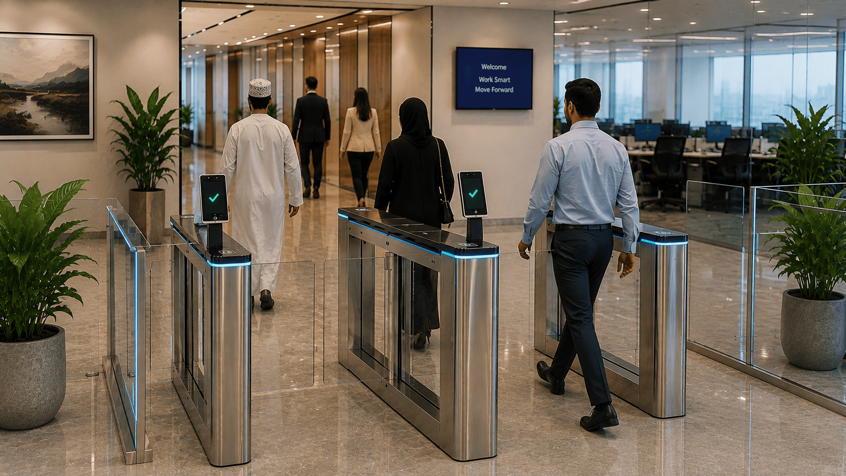 Placeholder image - Speed Gates & Facial Access Control for a Telecom Corporate Office